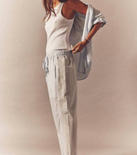 XIRENA Draper Pull On Pants in skylight - women's pants - detail view