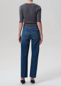 Citizens of Humanity Blaine High Rise Straight Jeans in chaya - women's jeans - detail view
