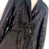 Lafayette 148 Women's Sequin Blazer in black - women's jacket - view 6