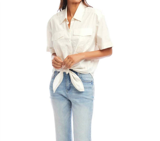 Karen Kane - Tie front top