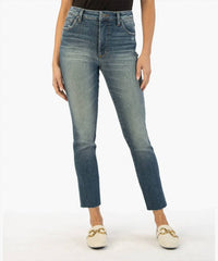 Kut From The Kloth - Reese High Rise Fab Ab Ankle Straight Jeans