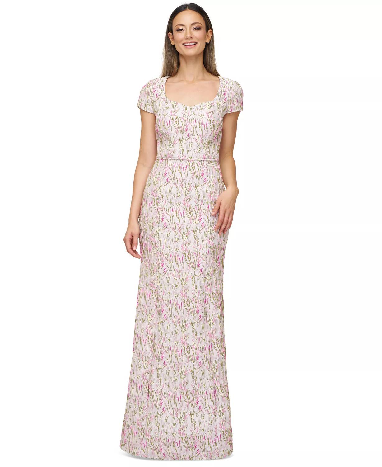 Js Collections - Embroidered Sweetheart Mermaid Gown