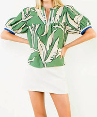 Thml - Carolina Geometric Print Top