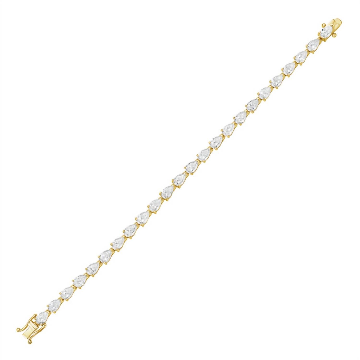 Diana M Jewels - Women's Pear Lab-Grown Diamond Jewelry Bracelet (56.00 Ct) - Signature