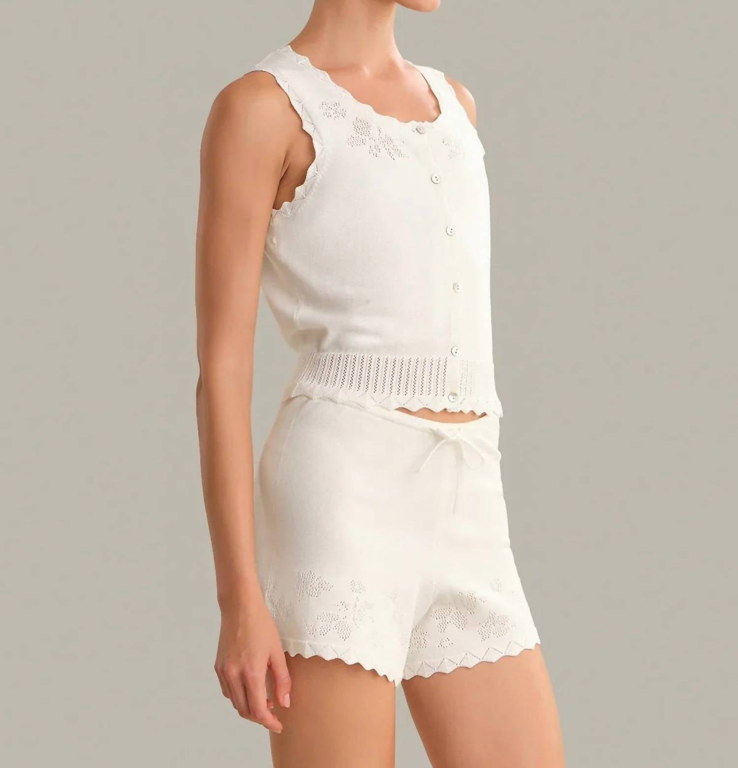 525 America - Valentine Button Down Sleeveless Top