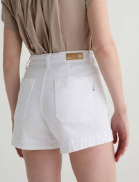 AG Jeans Daisy Shorts in white - women's shorts - alternate view