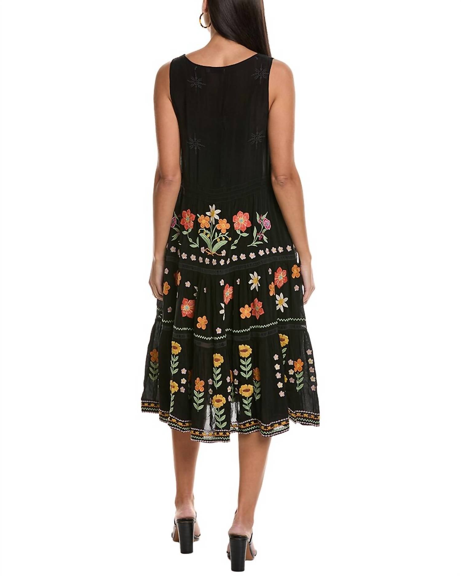 Johnny Was - Leanna Tiered Dress With Slip