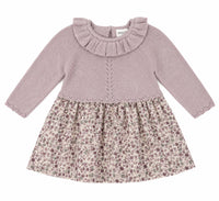 Minymo - Kid's Knit Dress With Floral