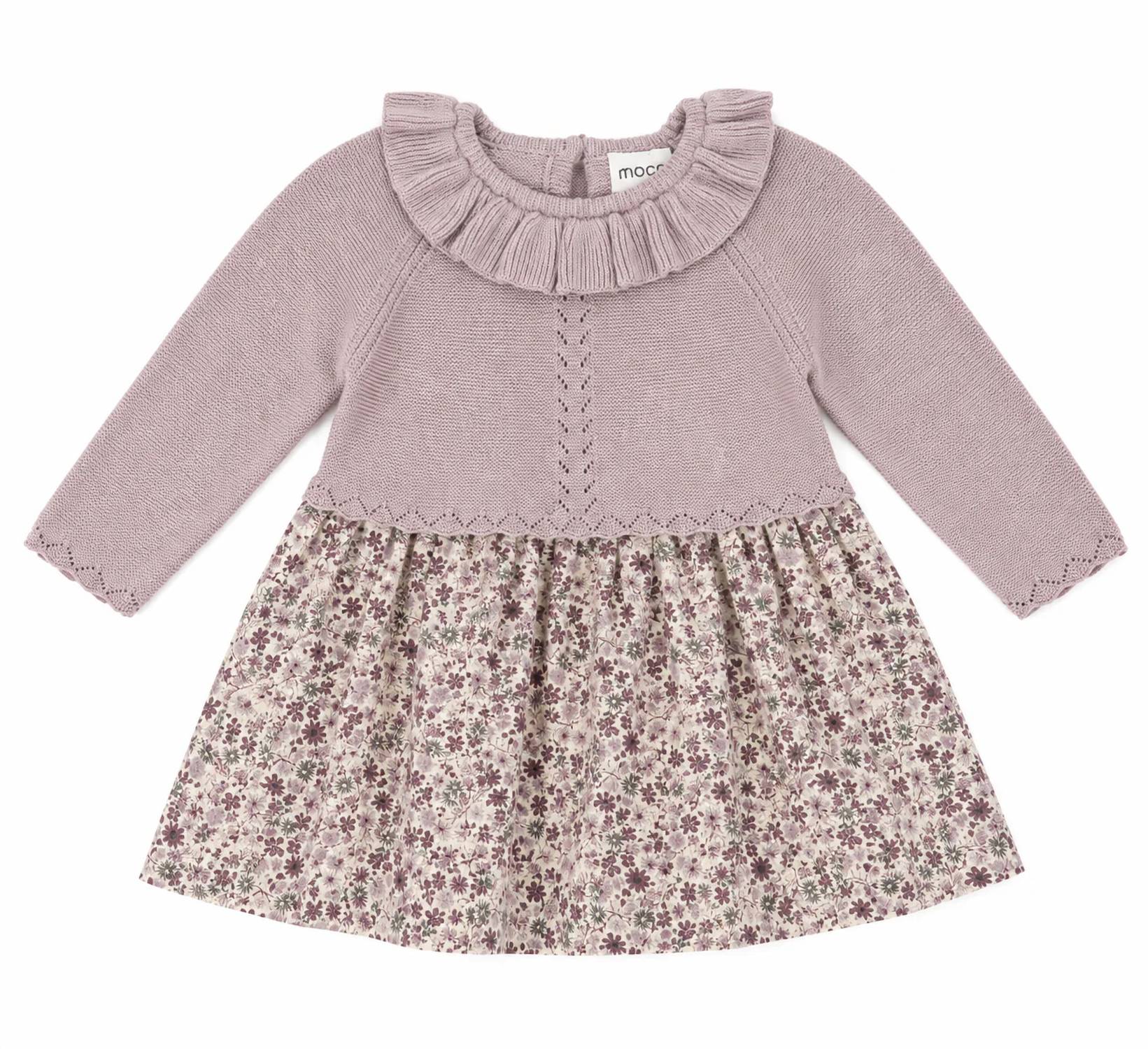 Minymo - Kid's Knit Dress With Floral