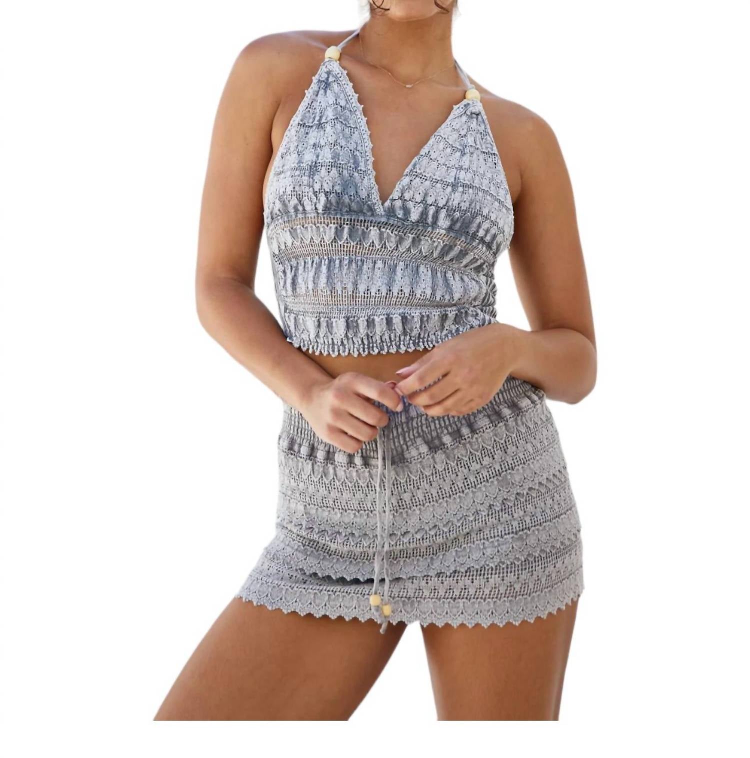 Blanco By Nature - Cosmic Crochet Halter Top