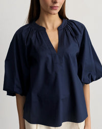 Tanya Taylor - Marine V-neck Balloon Sleeve Top