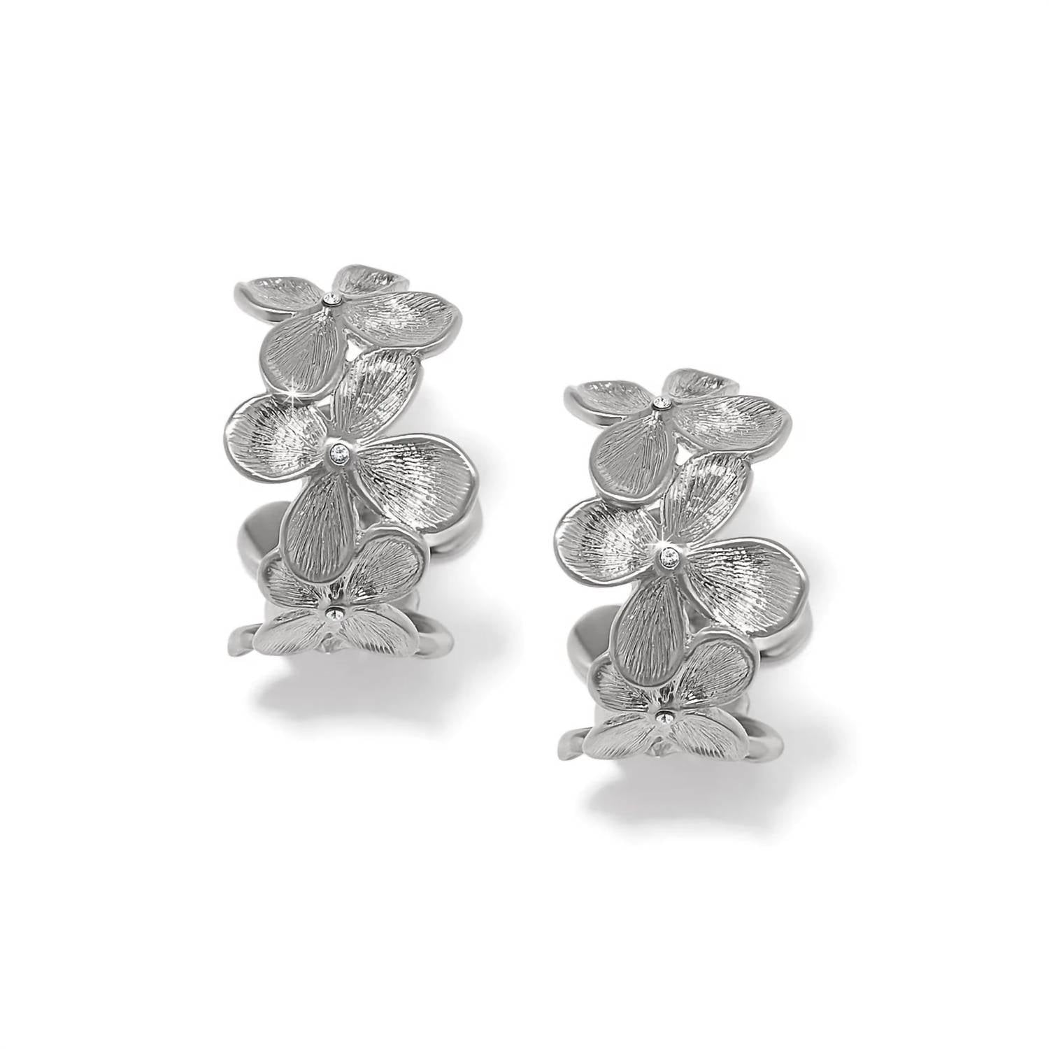 Brighton Women's Everbloom Petal Hoop Earrings in silver - women's jewelry