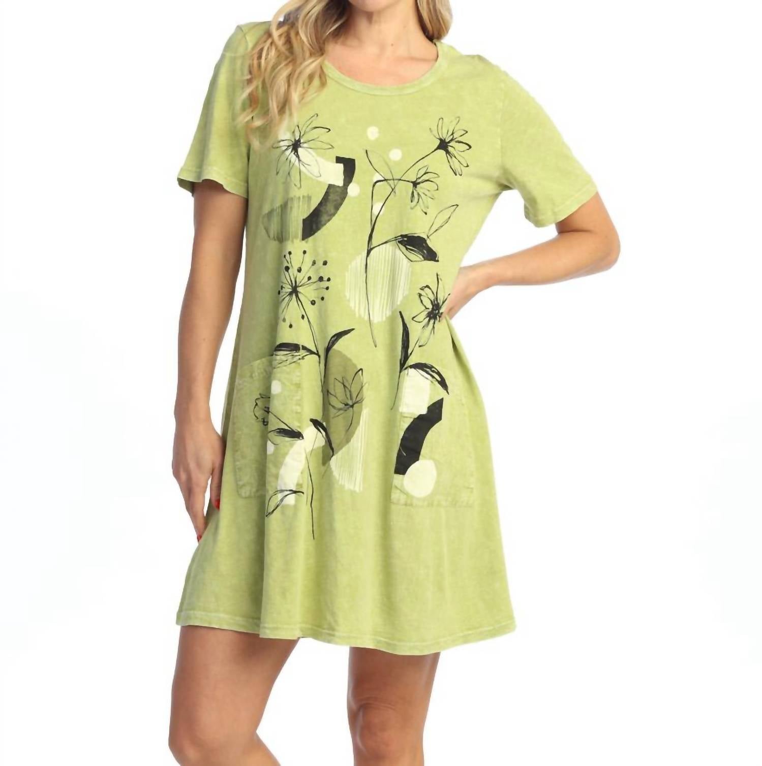 Jess & Jane - Electric Mineral Washed Cotton Dress