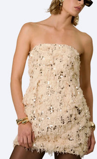Nonchalant Label - Isabella Faux Fur Mini Dress