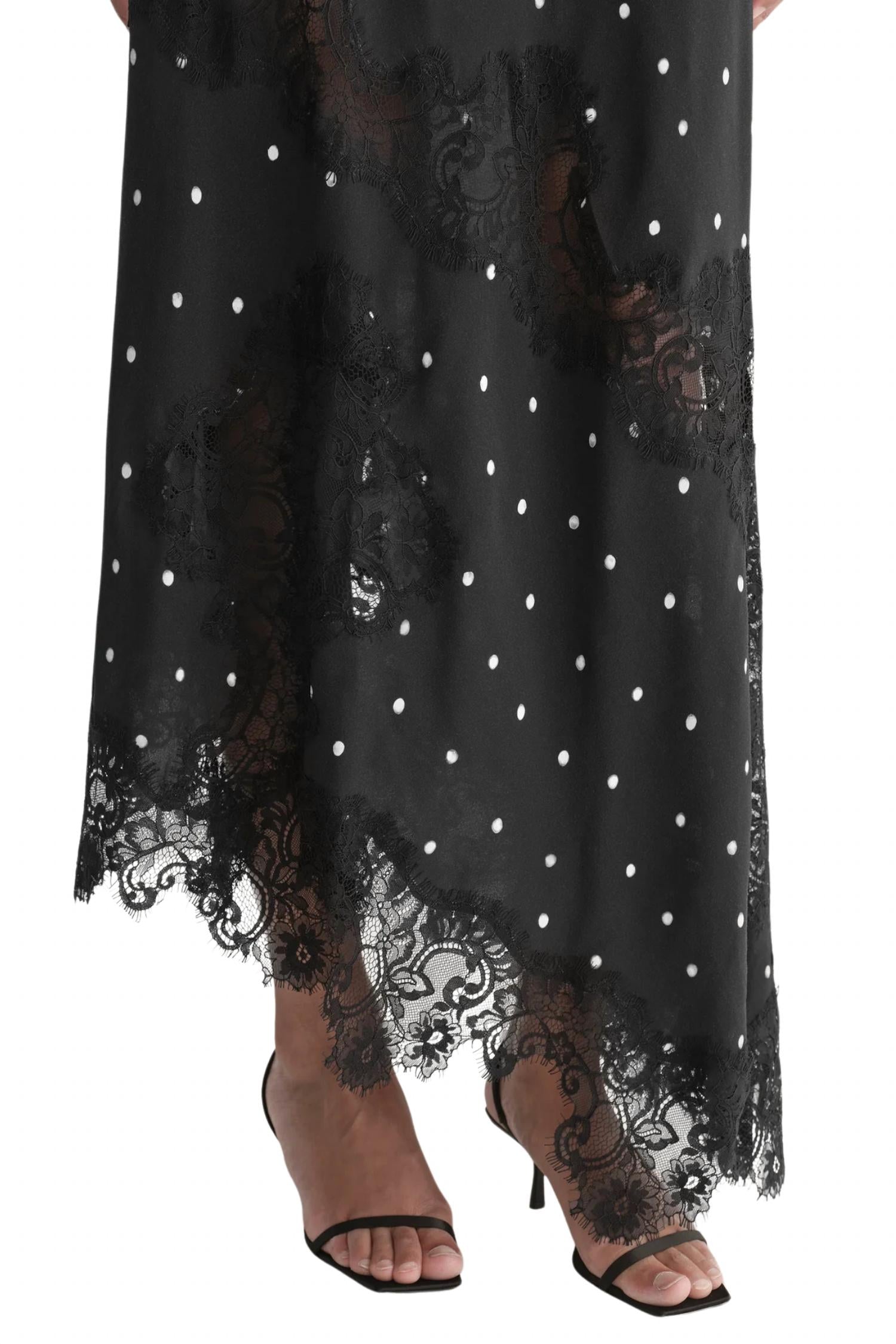 A.L.C. Alessia Maxi Dress in black - women's dress - alternate view