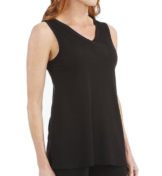 Cindy Rib V-Neck Swing Tank