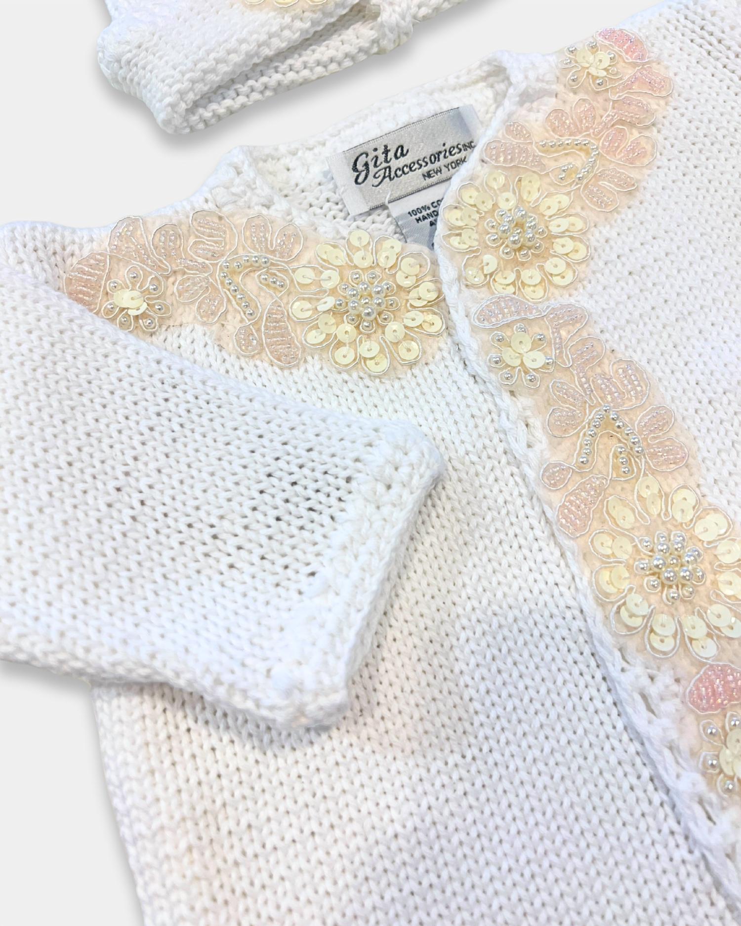 Gita - Girl's 2pc Sequence Sweater With Hat