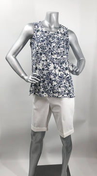 Frank Lyman Women's Waverly Bermuda Shorts in white - women's shorts - detail view