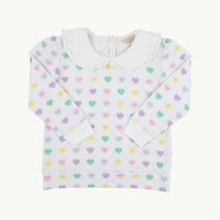 The Beaufort Bonnet Company - Girls Maude Ruffle Cassidy Comfy Crewneck Top