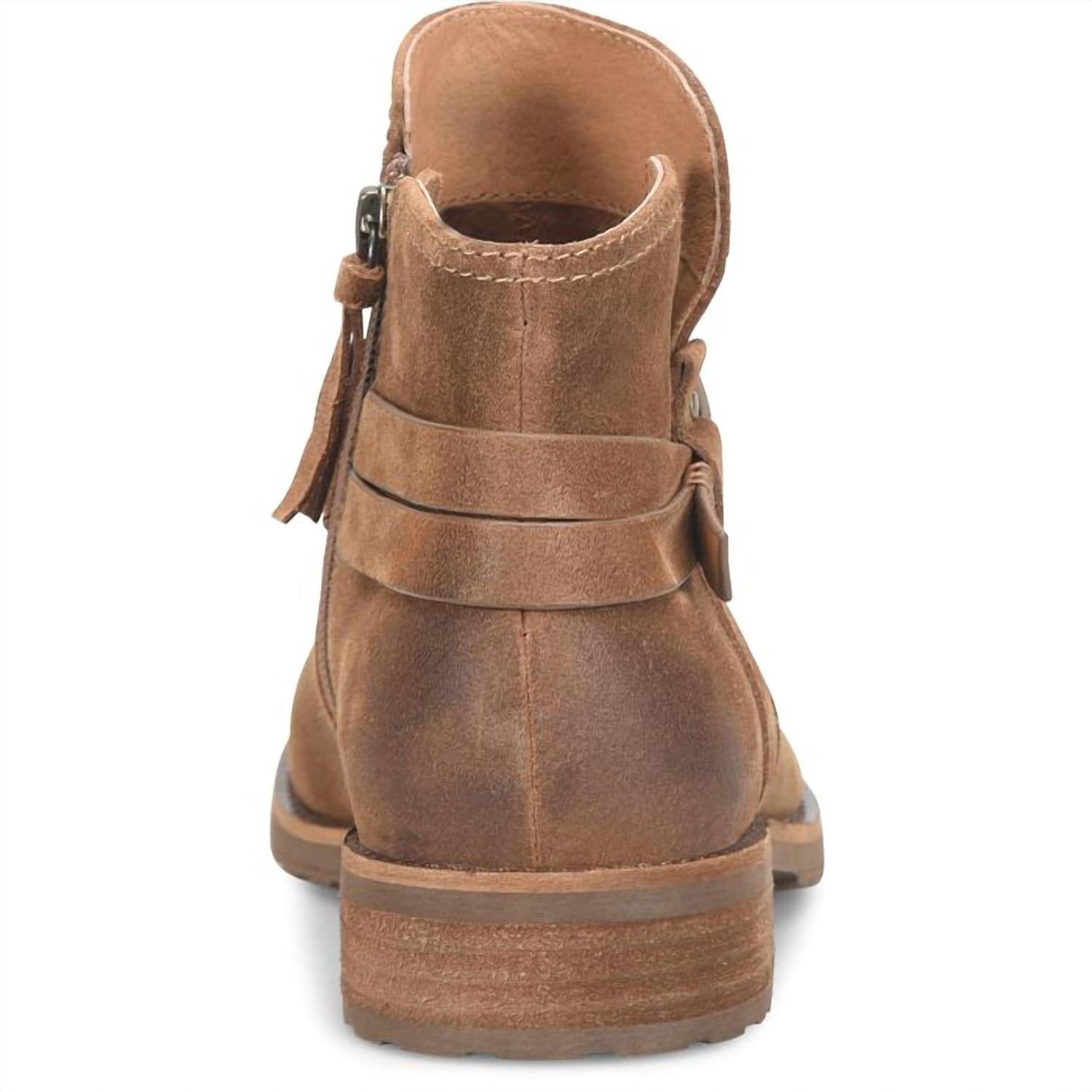 Sofft Women's Bridgett Bootie in cognac - women's shoe - detail view