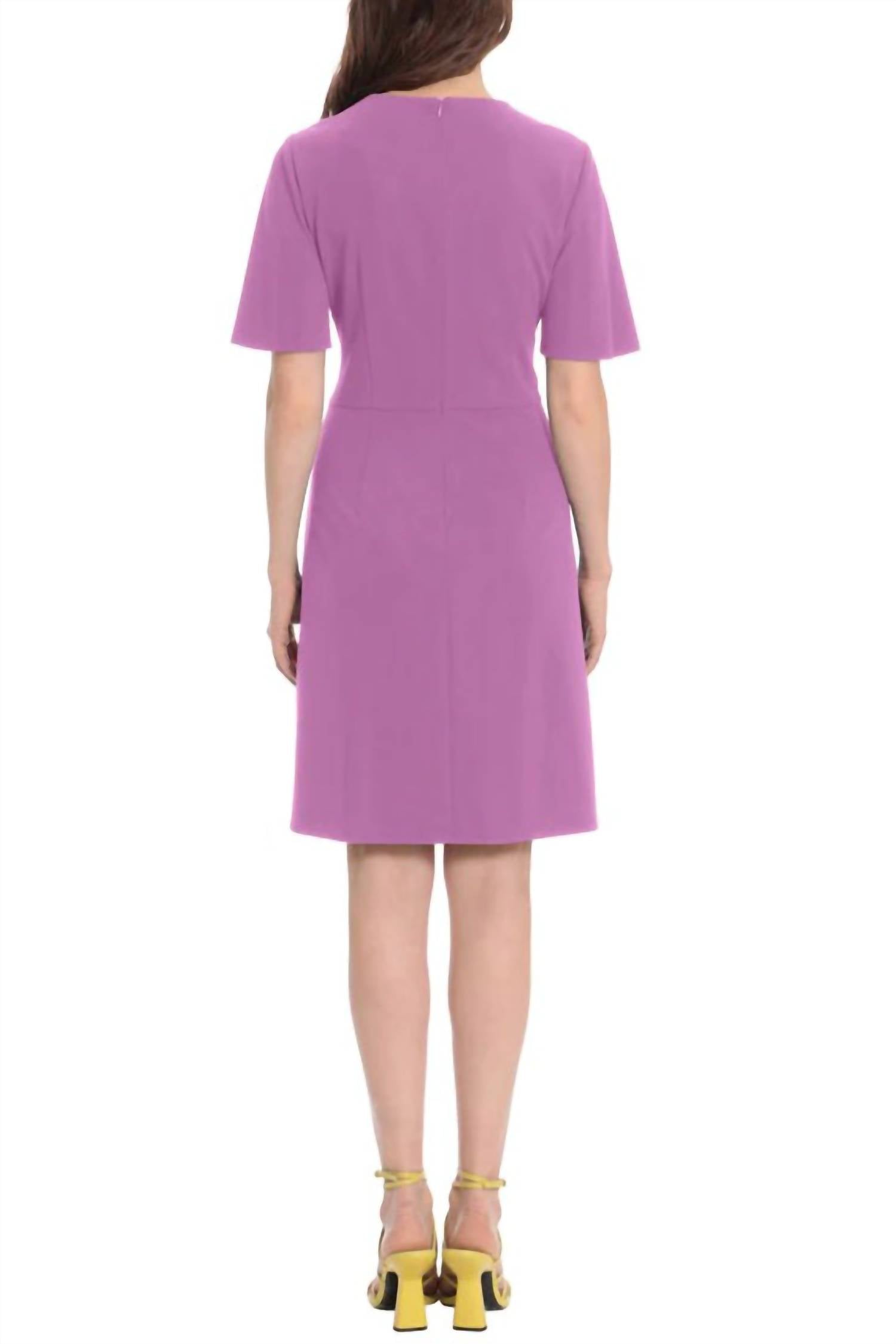 Donna Morgan - Juniper Tie Front Flutter Sleeves Dress