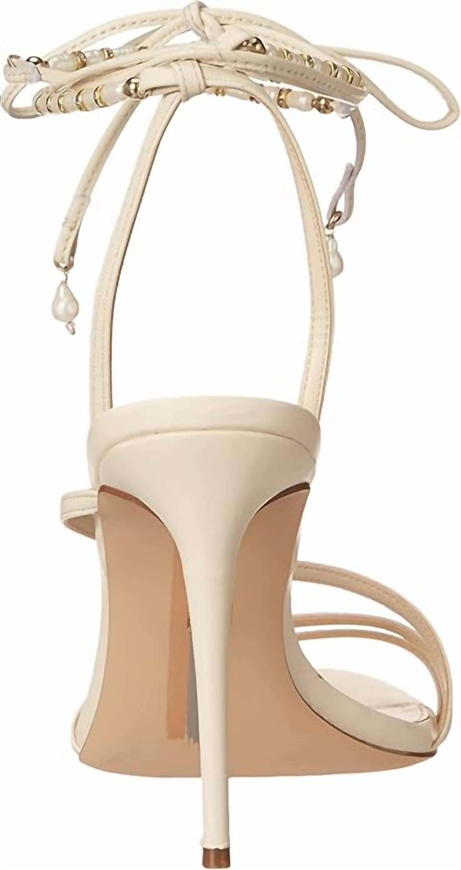 Sam Edelman - Women's Scarlette Ankle Tie Up Leather Stiletto Heeled Sandals