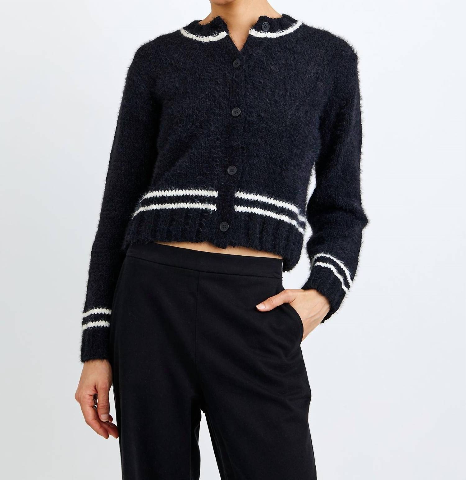 Bella Dahl - Contrast Stripe Cardigan