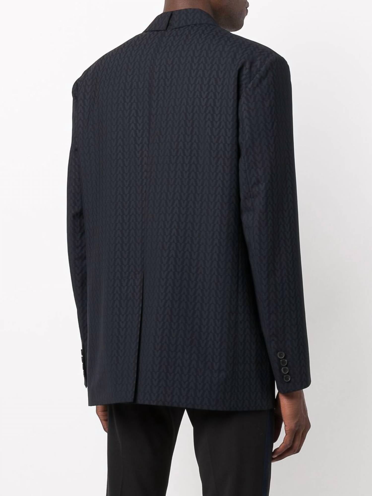 Valentino - Monogram Jacquard Wool Jacket