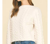 Pinch - Cable Knit Crop Sweater