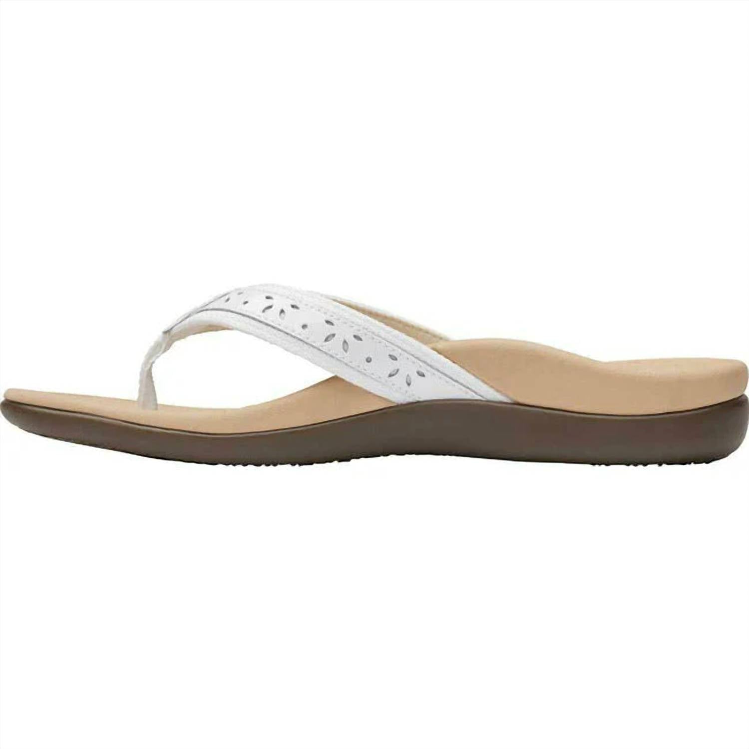 Vionic - Women's Tide Casandra Leather Orthotic Flip-flops