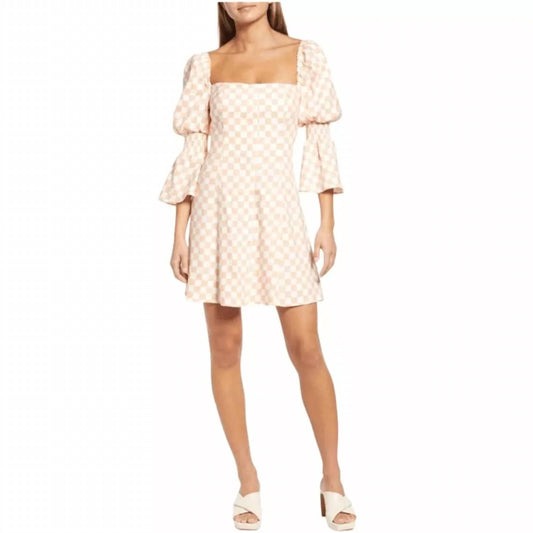 Wayf - Juliet Sleeve Linen Blend Dress