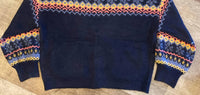 Skies Are Blue - Intarsia V Neck Cardigan