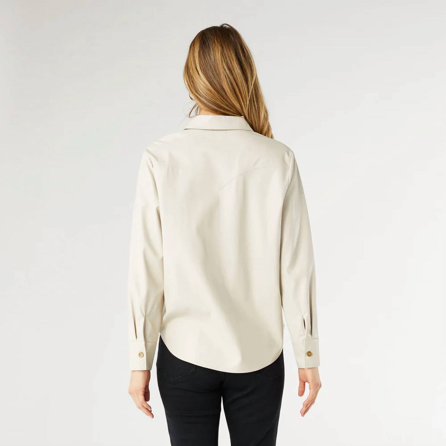 Coco + Carmen - Ashton Faux Leather Shirt