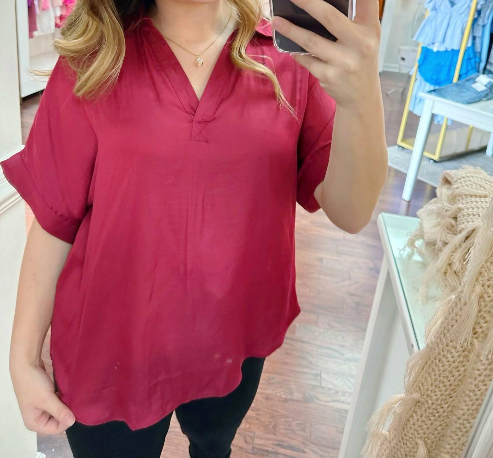 Ee:Some - Amelia Short Sleeve Blouse