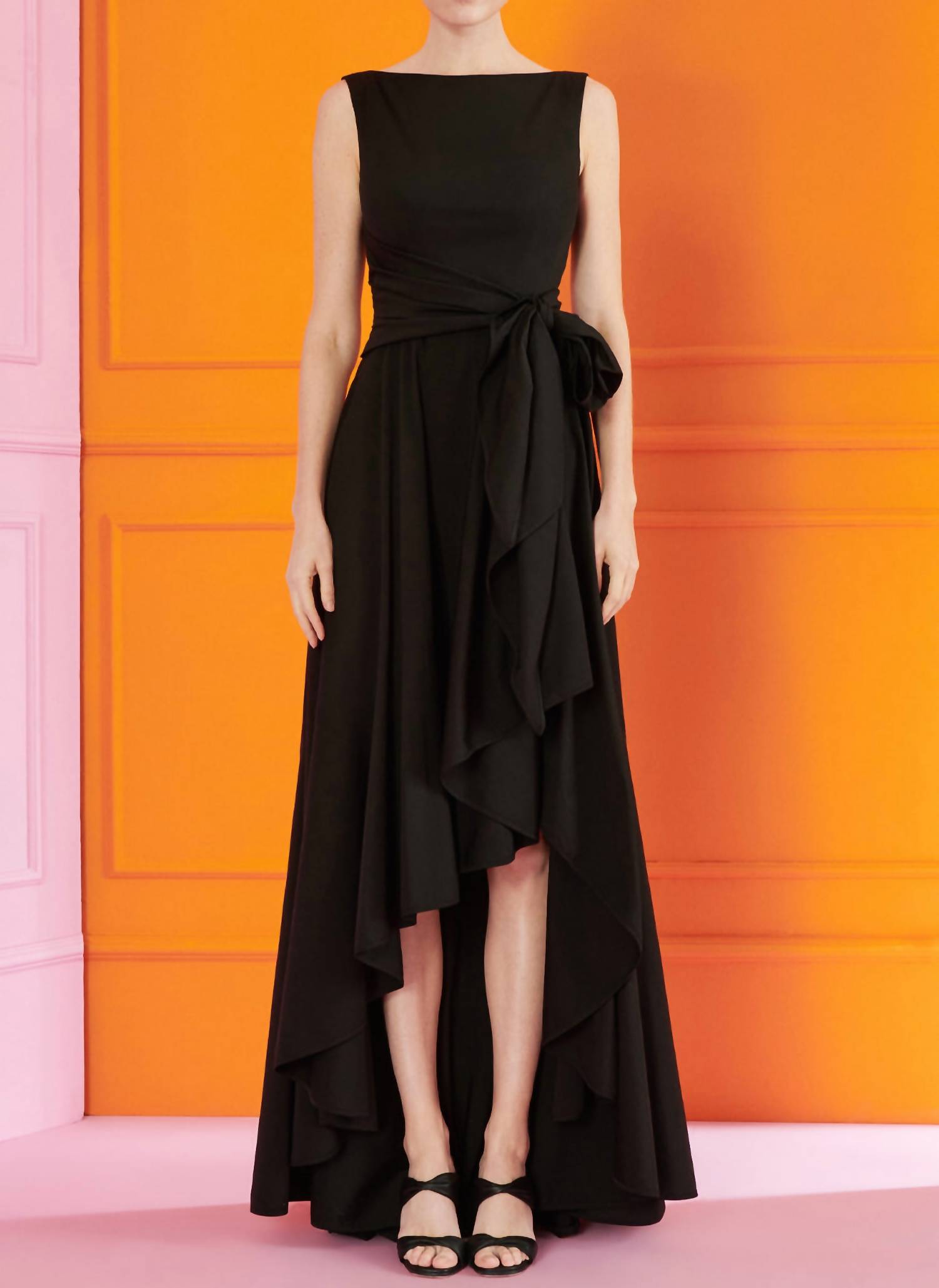 Talbot Runhof - Cotton Poplin High Low Dress