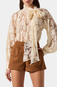 Astr - Jude Faux Suede Shorts