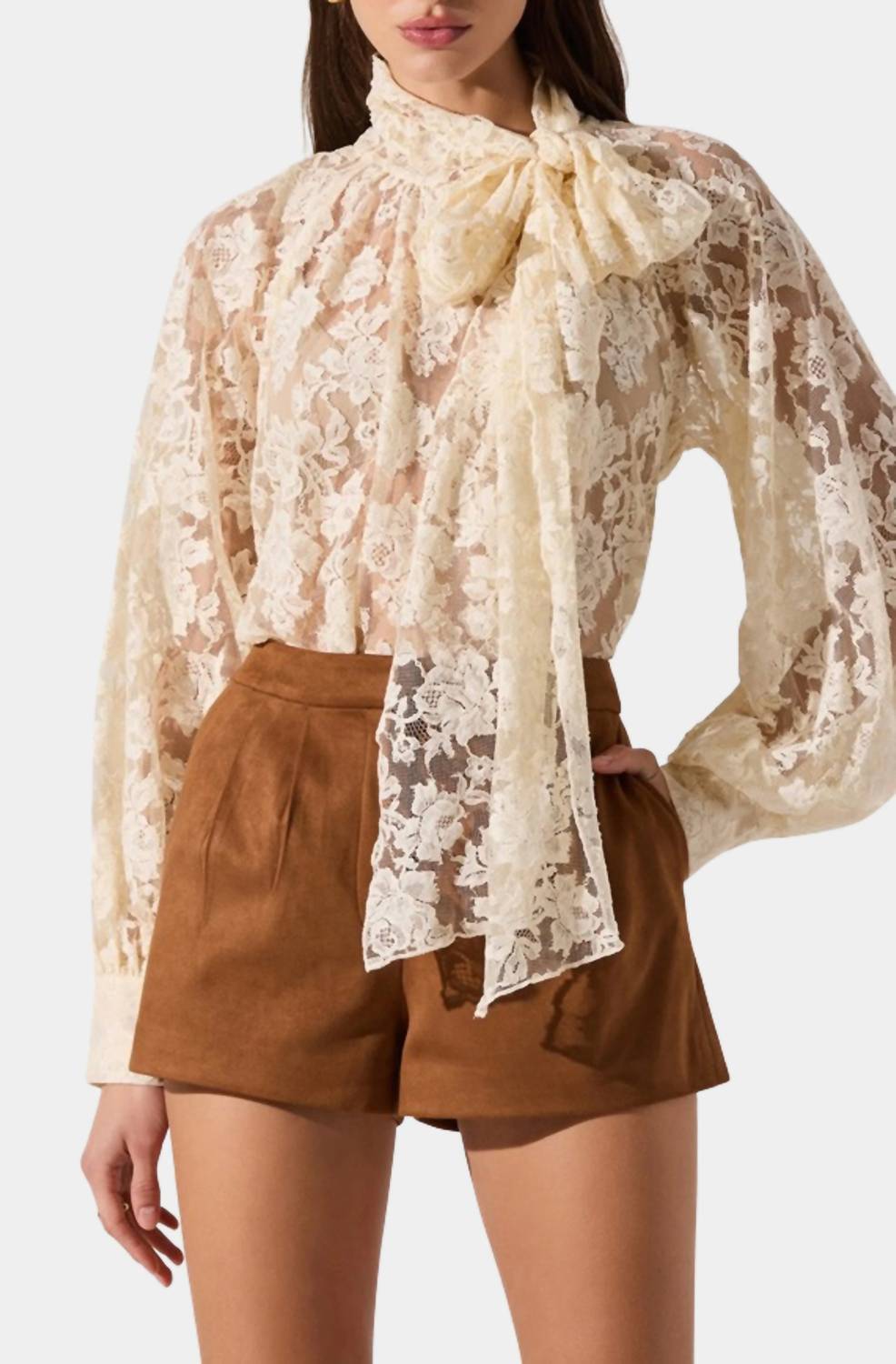 Astr - Jude Faux Suede Shorts