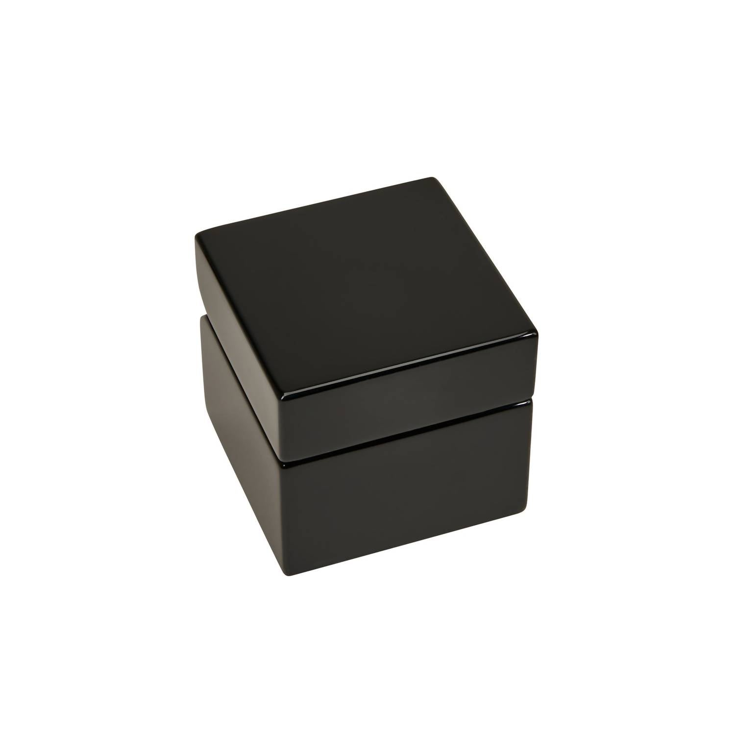 Creative Gifts International - Square Wood Box with Clock & Compass