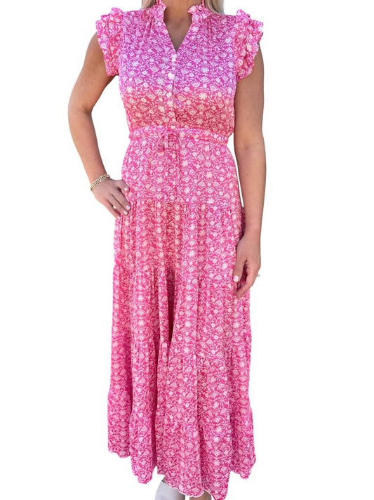 Pinch - Satin Tiered Maxi Dress