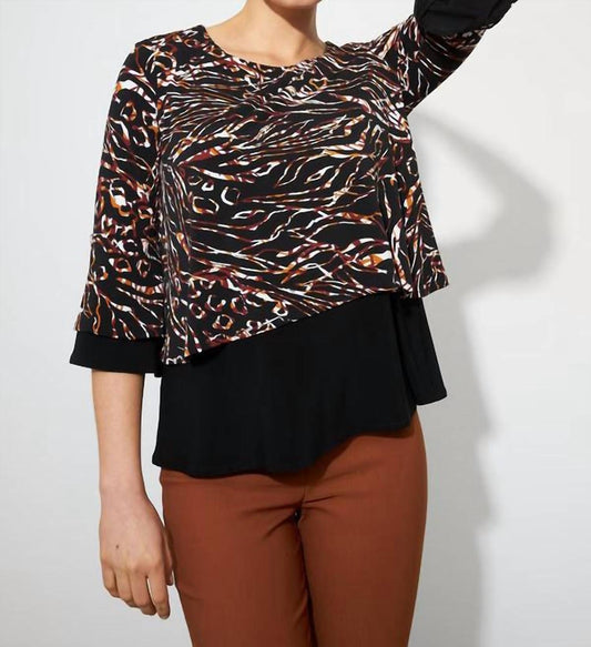 Joseph Ribkoff - Contrast Trim Top