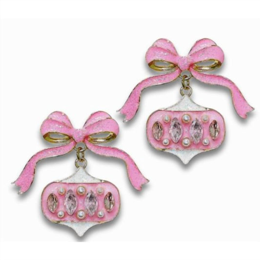 Posh - Women's Ornament Ribbon Earrings