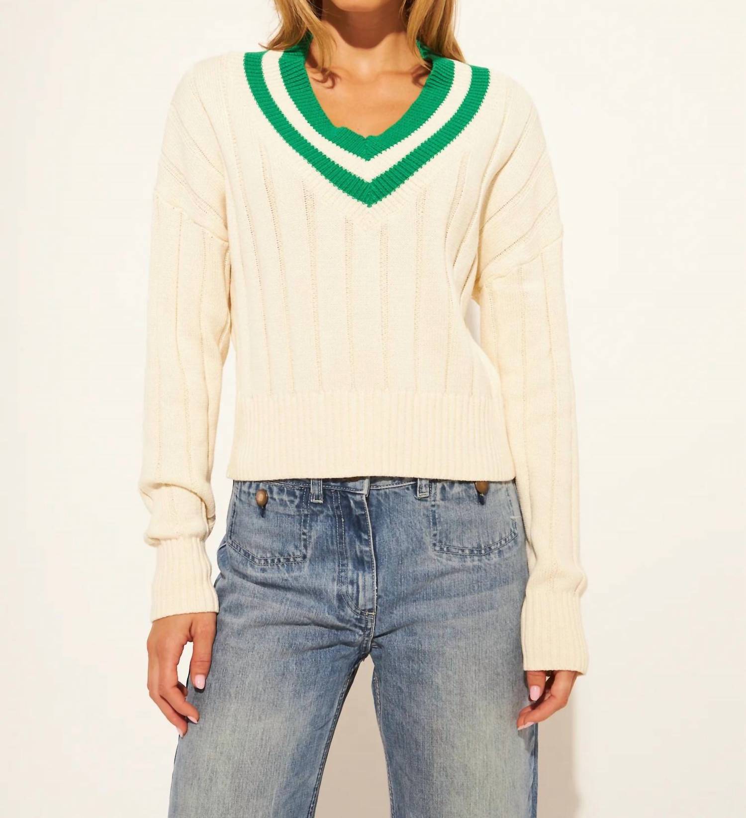 John + Jenn - Theodore Collegiate Clover Sweater