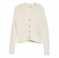 Vince - Women's Triple Braid Cable Wool Cashmere Cardigan