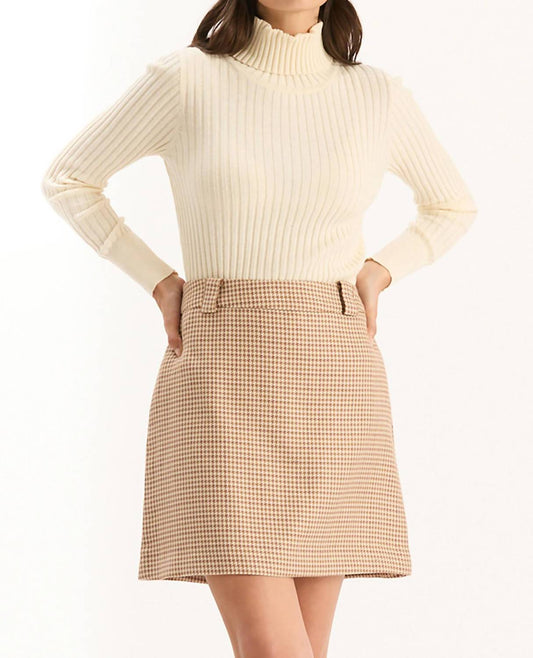 Tyler Boe - Twiggy Houndstooth Skirt