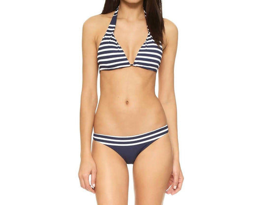 Shoshanna - Stripe Halter String Bikini Top