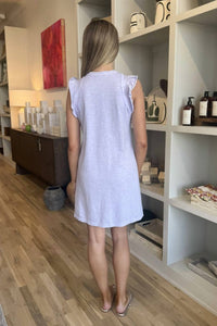 Sundry - Flutter Sleeve Jersey Mini Dress