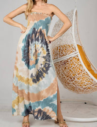 Macaron - Beachy Strapless Maxi Dress