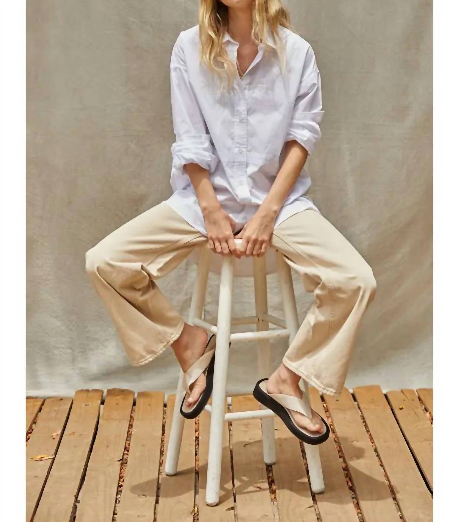 By Together - Woven Cotton Button Down Shirt