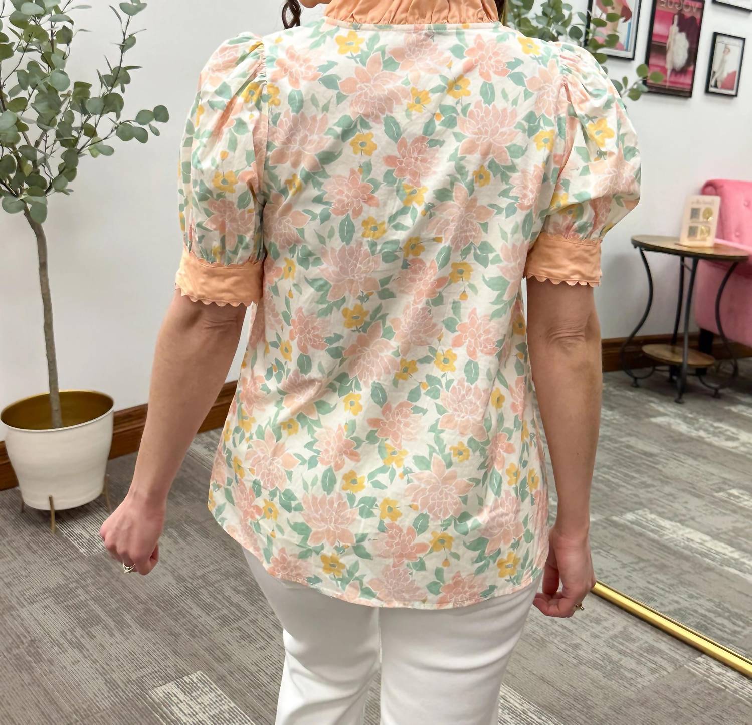 Staccato - Floral Puff Sleeve Blouse