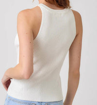 Mystree - Halter Neck Ribbed Tank